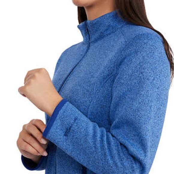 NEW Stormpack Sunice Bonded Full Zip Fleece Jacket | Blue - Picture 2 of 8